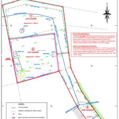 Terrain 548 m²