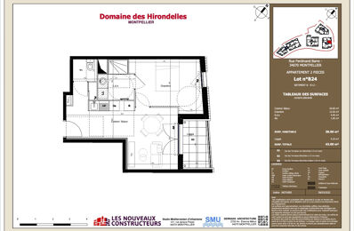 location appartement 850 € CC /mois à proximité de Fabrègues (34690)