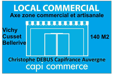 commerce 1 pièces 140 m2 à louer à Cusset (03300)