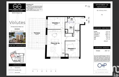 vente appartement 287 000 € à proximité de Rennes (35)