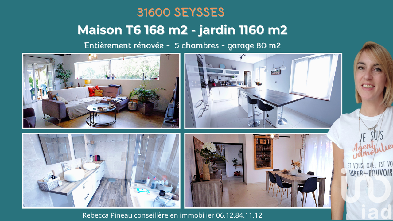 maison 6 pièces 168 m2 à vendre à Seysses (31600)