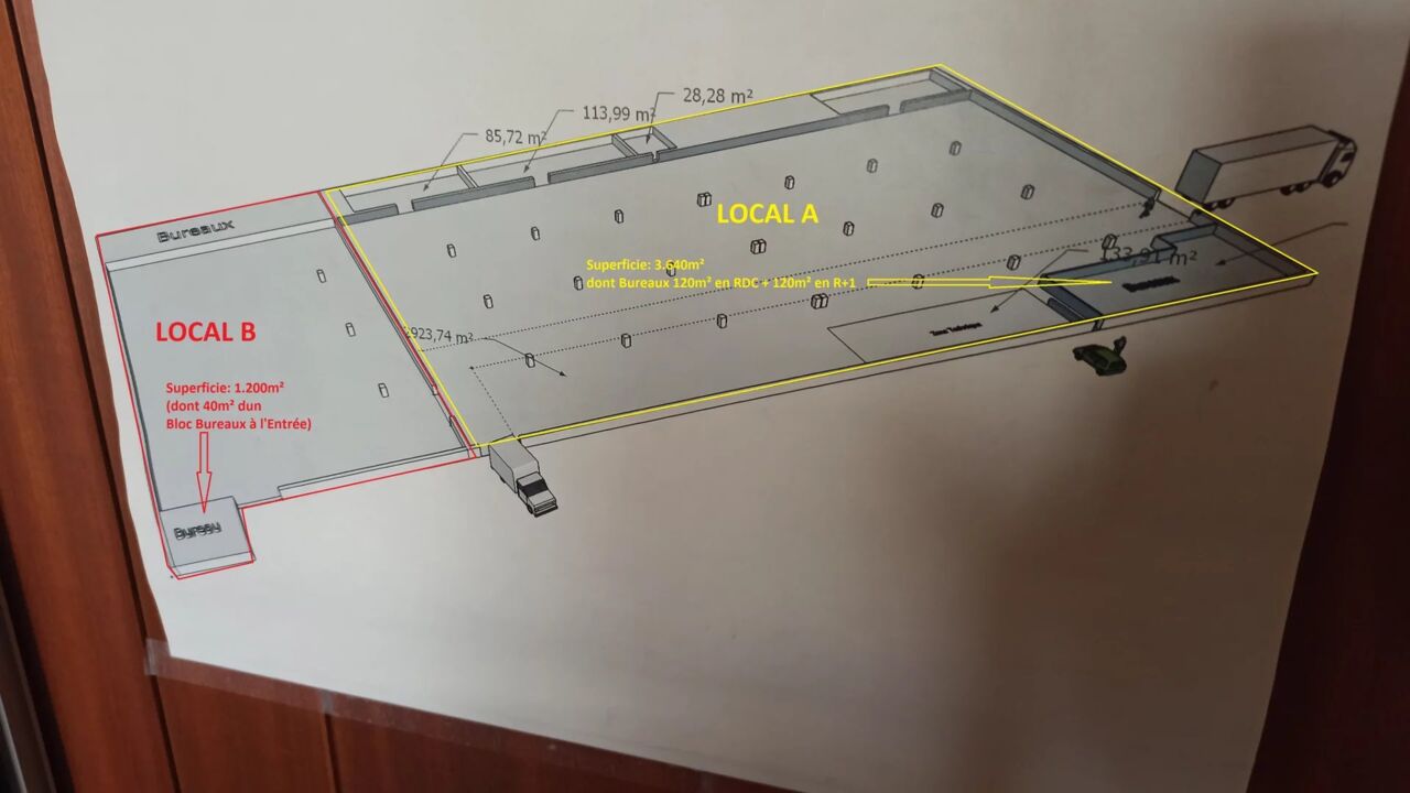 commerce  pièces 4840 m2 à louer à Guéret (23000)