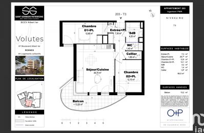 vente appartement 298 000 € à proximité de Pacé (35740)