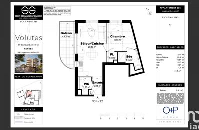 vente appartement 215 000 € à proximité de Betton (35830)