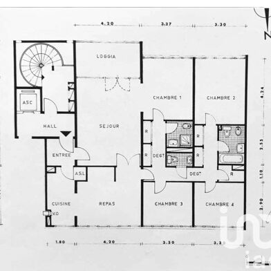 Appartement 6 pièces 120 m²