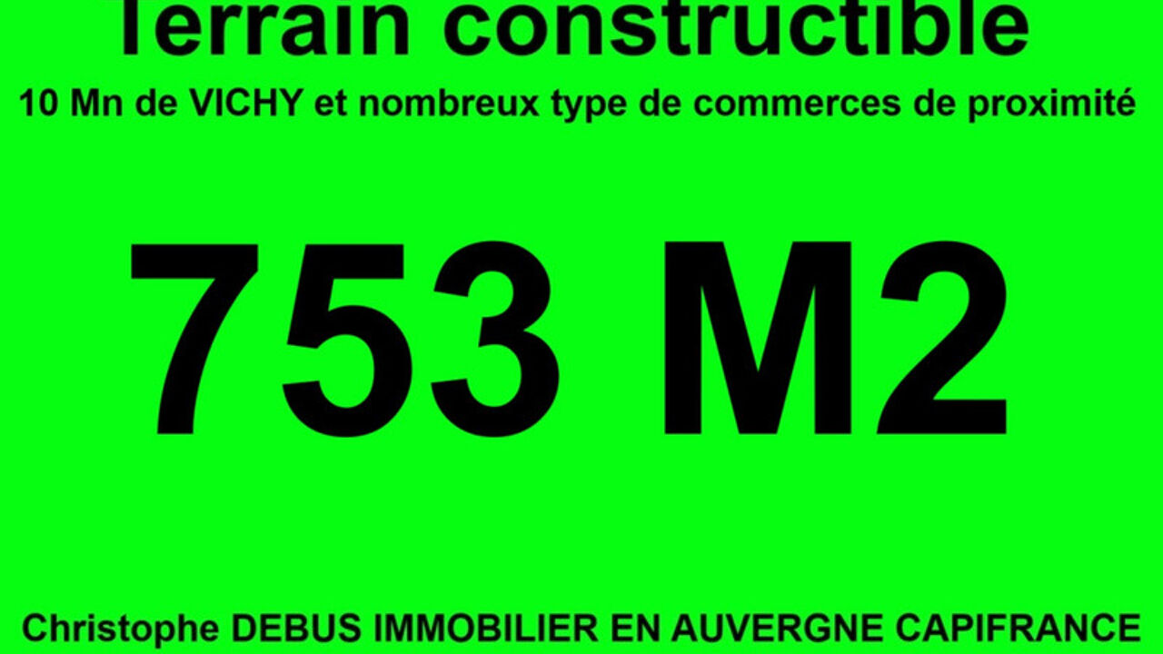 terrain  pièces 753 m2 à vendre à Vichy (03200)