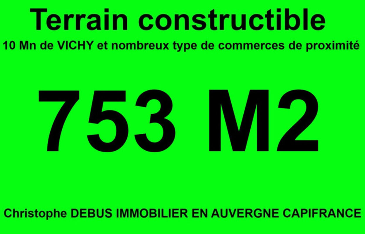 terrain  pièces 753 m2 à vendre à Vichy (03200)