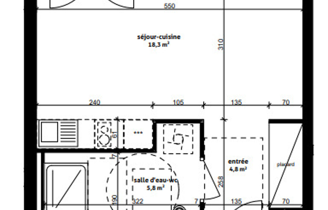 appartement 1 pièces 29 m2 à louer à Strasbourg (67000)