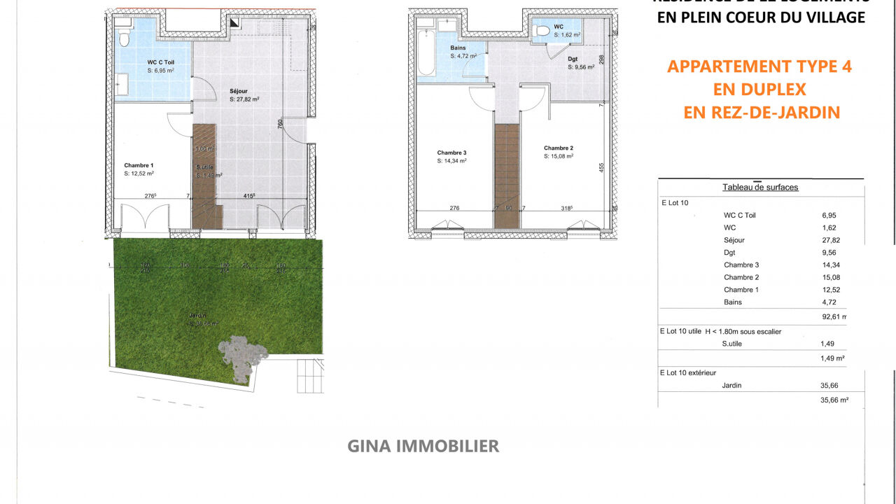 appartement 4 pièces 92 m2 à vendre à Chaponost (69630)