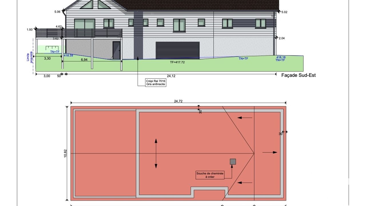 terrain  pièces 1722 m2 à vendre à Saint-Léonard (88650)