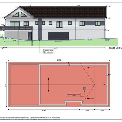 Terrain 1722 m²