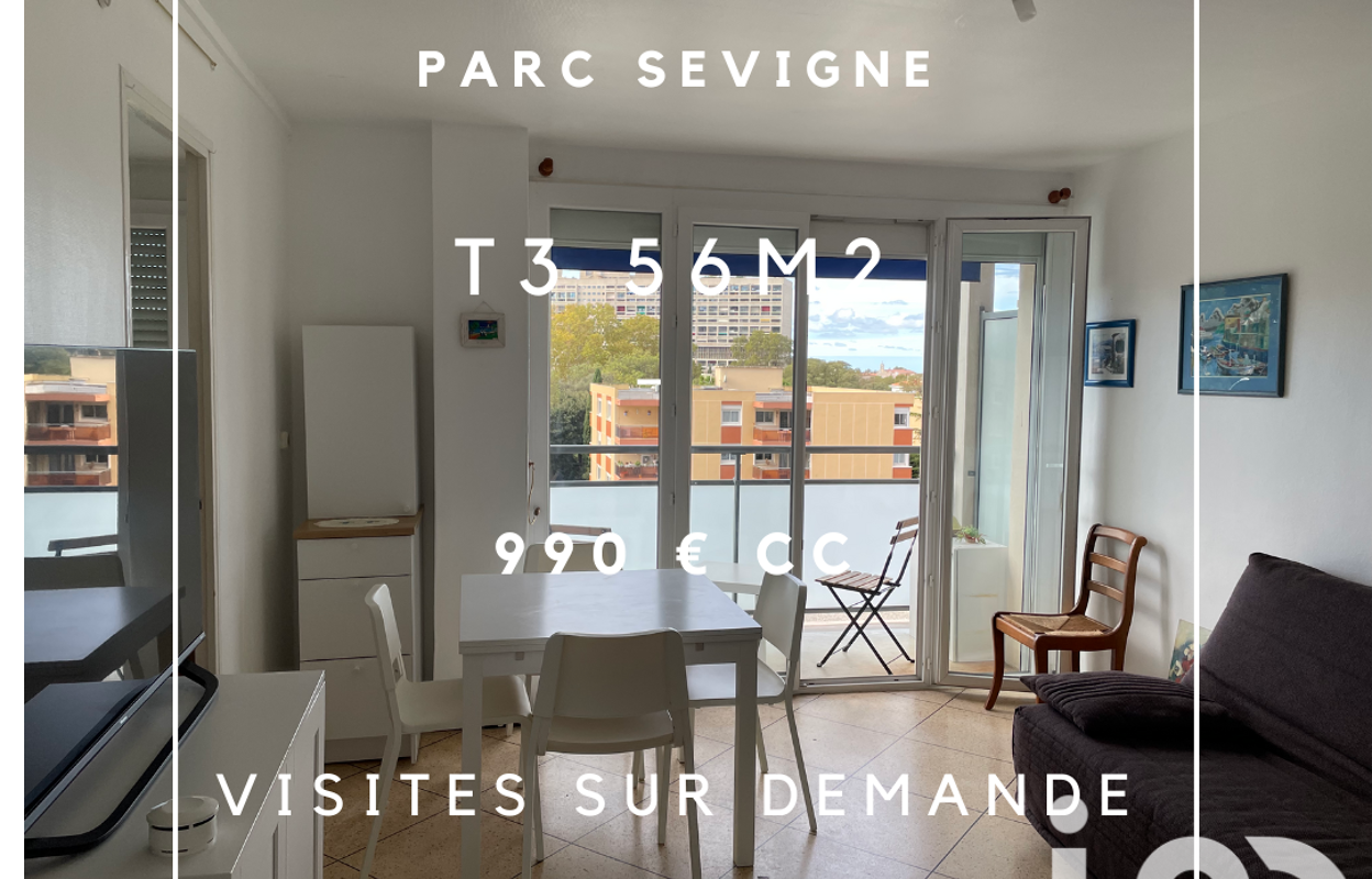 appartement 3 pièces 56 m2 à louer à Marseille 9 (13009)