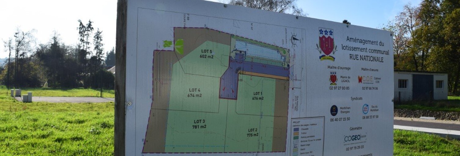 Terrain  775 m² à vendre à Lignol (56160)