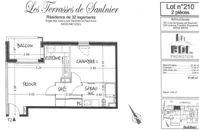 location appartement 595 € CC /mois à proximité de Bressolles (01360)