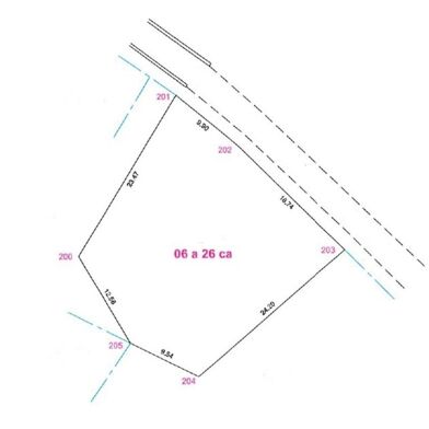 Terrain 626 m²