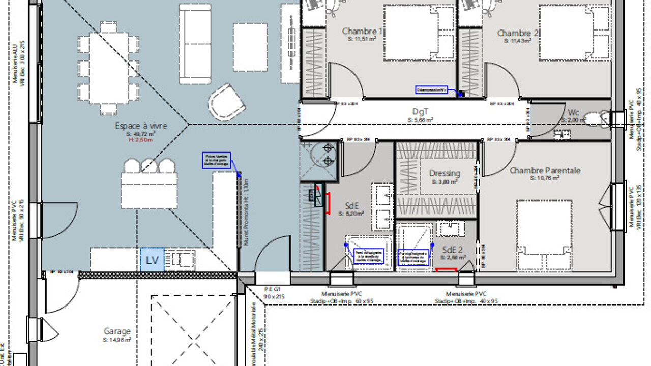 maison 103 m2 à construire à Belin-Béliet (33830)