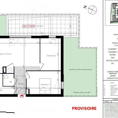 Appartement 3 pièces 434000 €