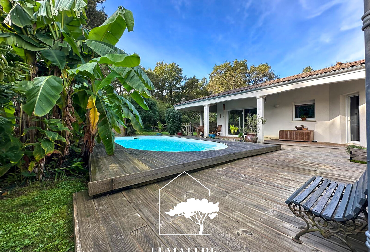 Maison de plain-pied de 155 m2 avec piscine chauffée et géo — photo 1