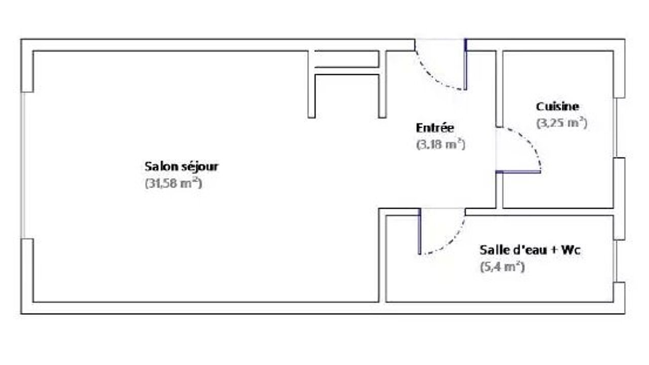 appartement 1 pièces 43 m2 à vendre à Paris 8 (75008)