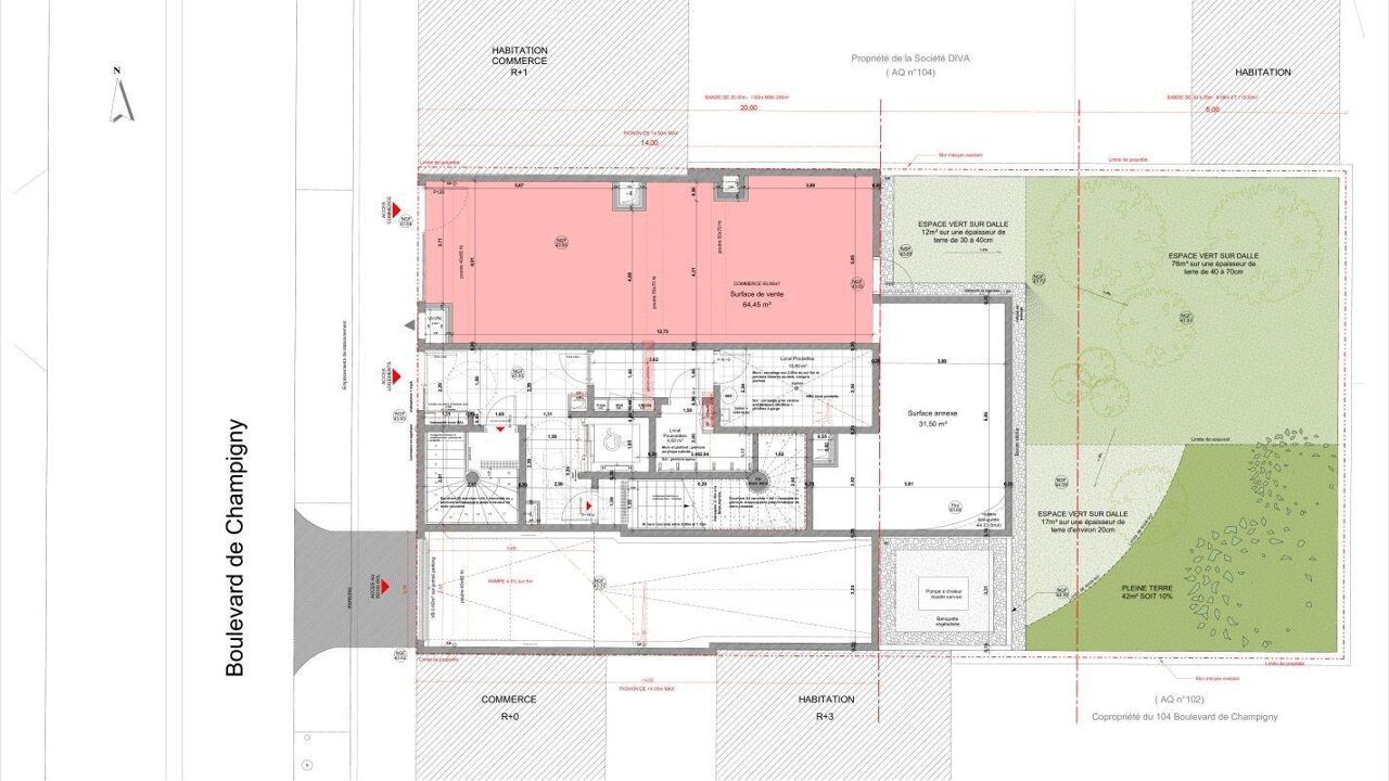 commerce 2 pièces 96 m2 à vendre à Saint-Maur-des-Fossés (94100)