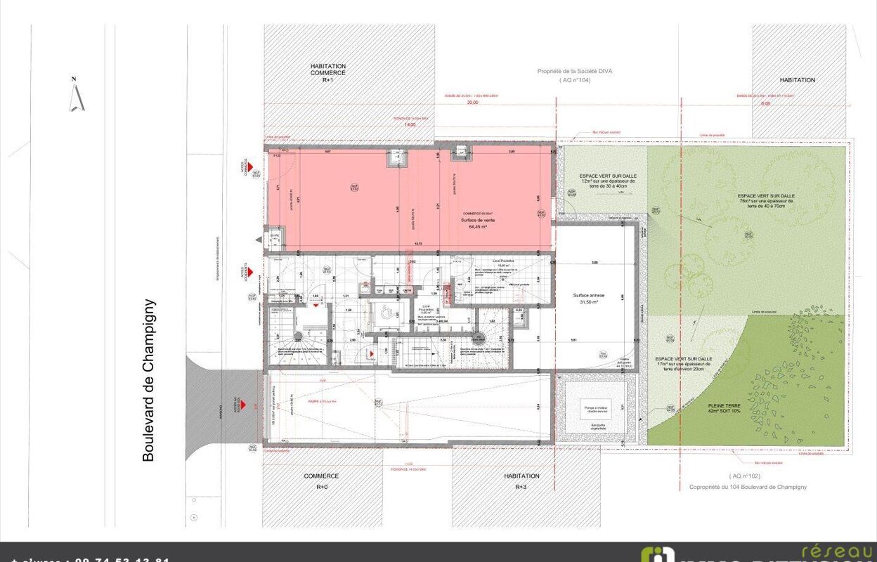 commerce 2 pièces 96 m2 à vendre à Saint-Maur-des-Fossés (94100)