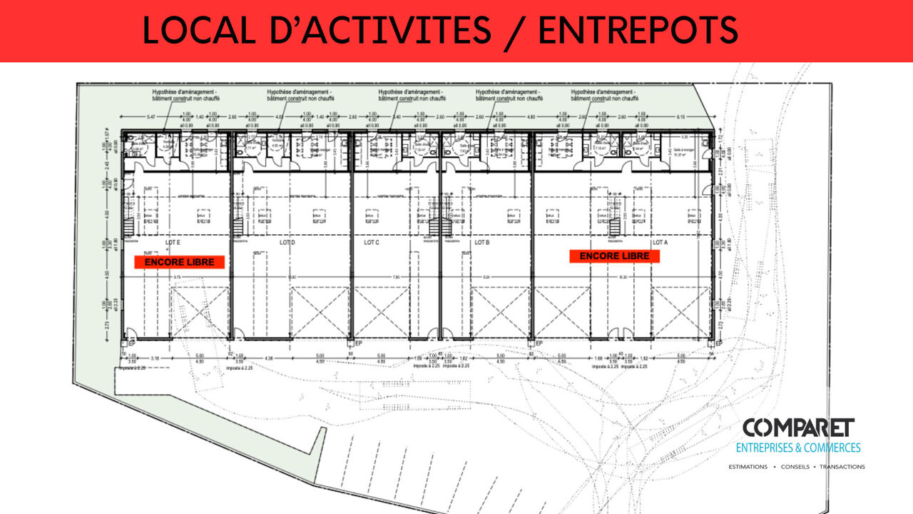 commerce  pièces 205 m2 à louer à Montmélian (73800)