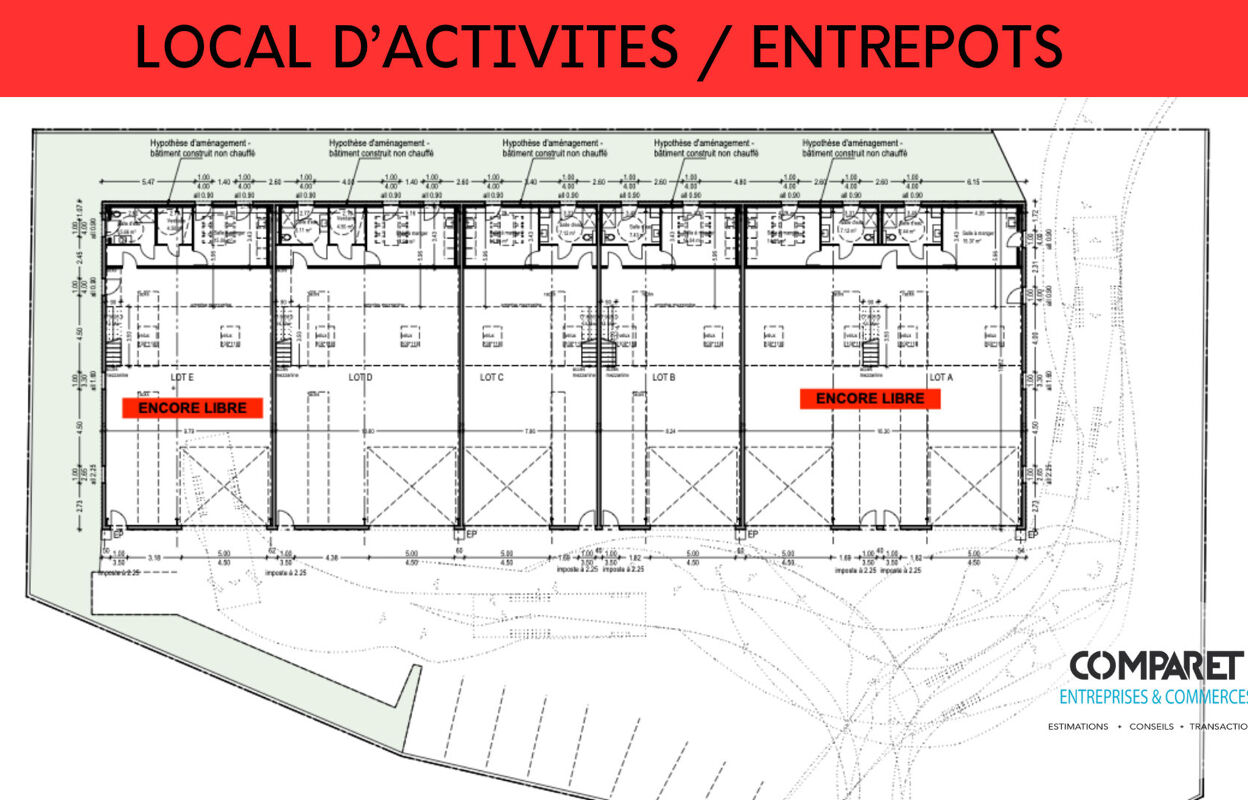 commerce  pièces 205 m2 à louer à Montmélian (73800)