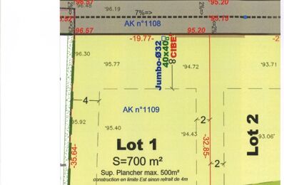 terrain  pièces 700 m2 à vendre à Créon (33670)