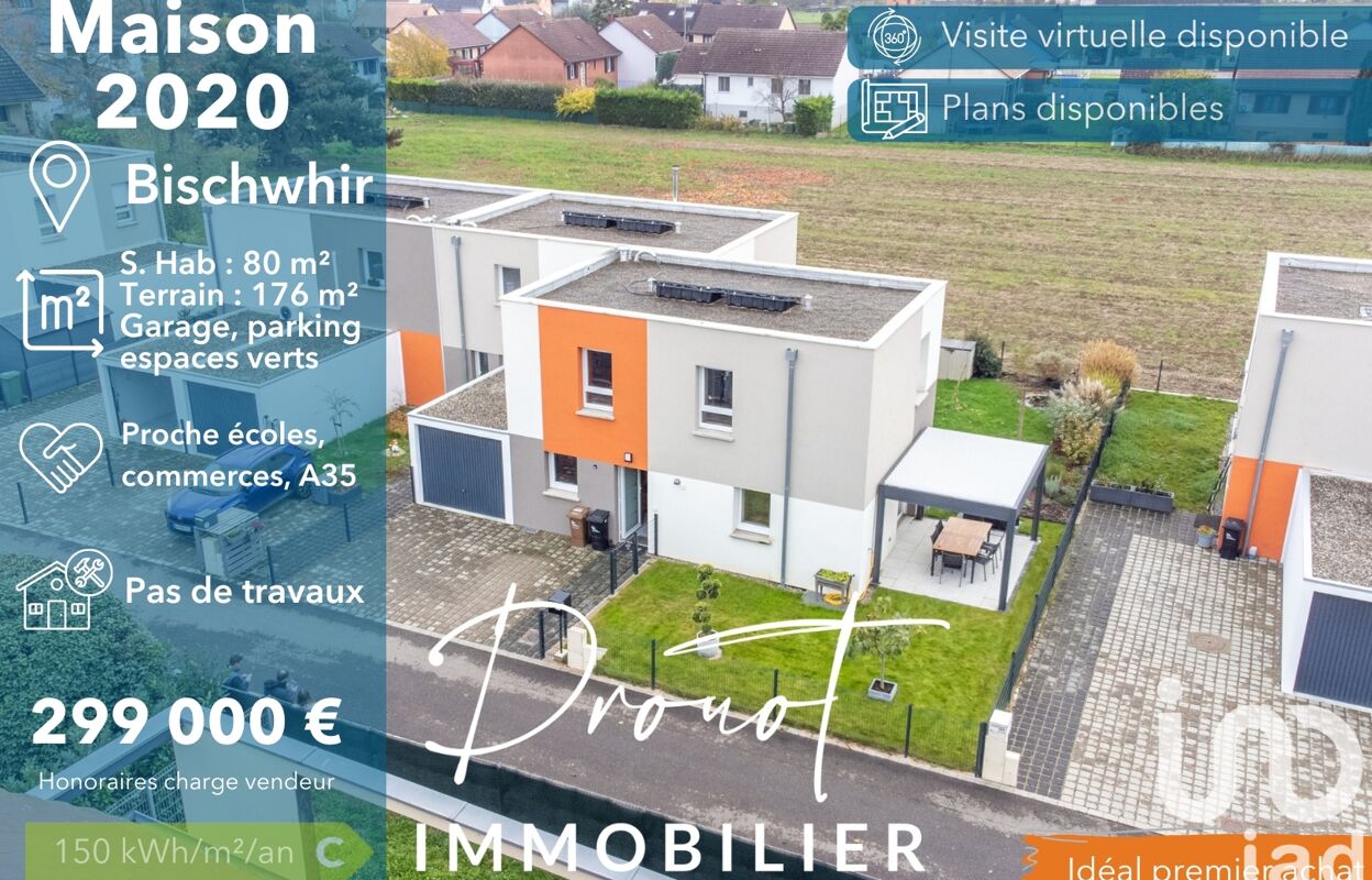 maison 4 pièces 80 m2 à vendre à Bischwihr (68320)