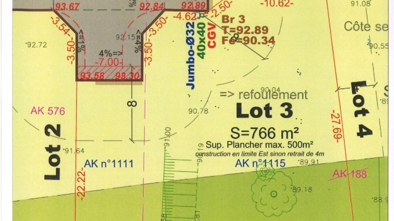 terrain  pièces 766 m2 à vendre à Créon (33670)