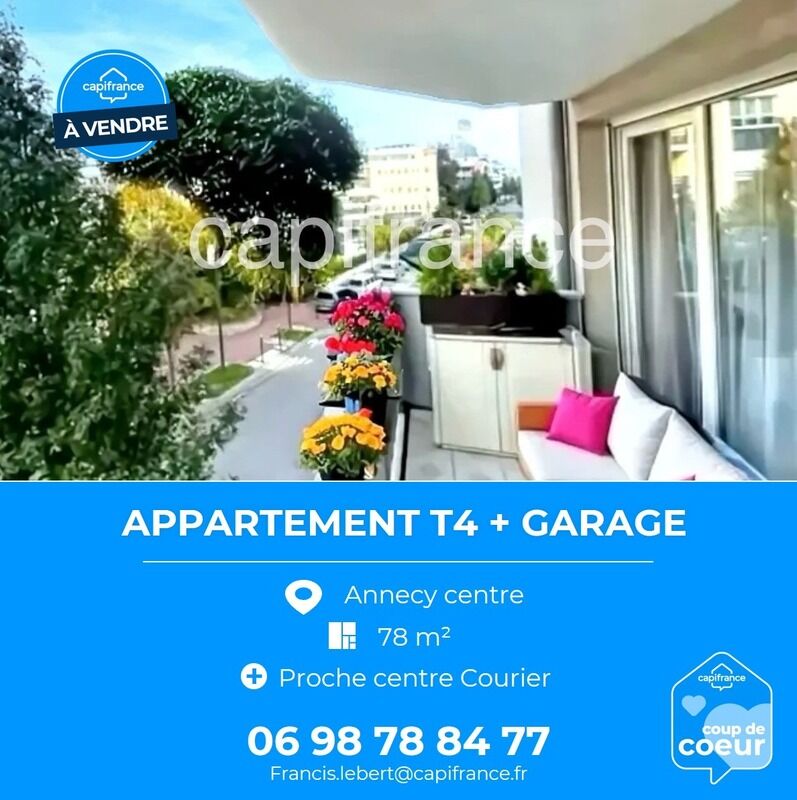 Appartement 4 pièces  à vendre Annecy 74000