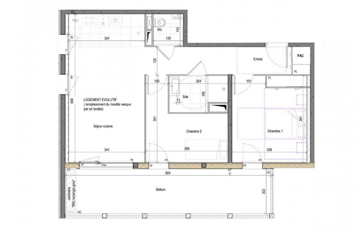 appartement 3 pièces 60 m2 à vendre à Concarneau (29900)