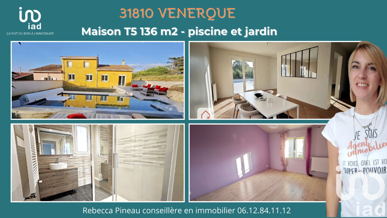 maison 5 pièces 136 m2 à vendre à Venerque (31810)