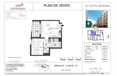 appartement 2 pièces 46 m2 à vendre à Marseille 5 (13005)