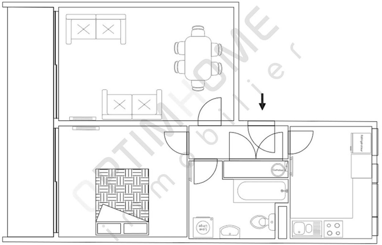 appartement 2 pièces 49 m2 à vendre à Saint-Brevin-les-Pins (44250)