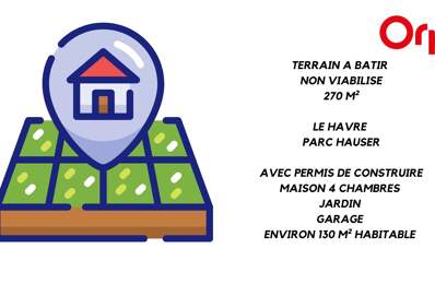 Le havre - Terrain à bâtir avec permis de construire - À Vendre — photo du bien