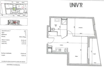 appartement 2 pièces 37 m2 à louer à Saint-Priest (69800)