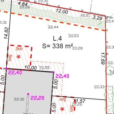 Terrain 338 m²