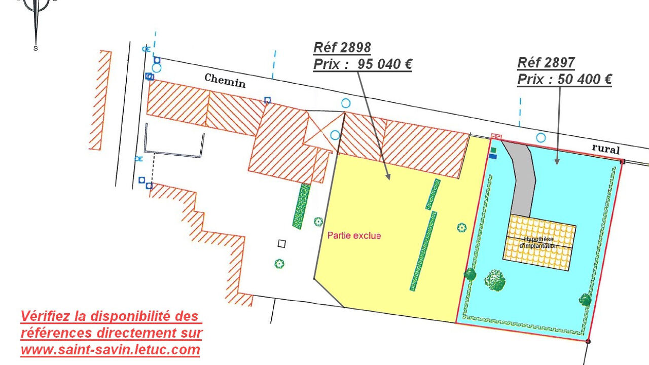 terrain  pièces 780 m2 à vendre à Saint-Christoly-de-Blaye (33920)