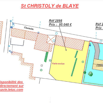 Terrain 780 m²