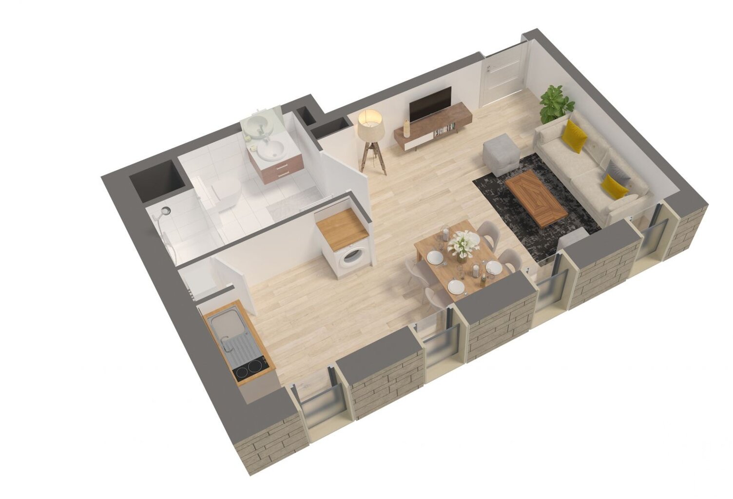 Vente Appartement 1 pièce — photo 1