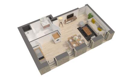 Vente Appartement 1 pièce — photo du bien