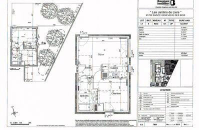 appartement 2 pièces 42 m2 à vendre à Sainte-Geneviève-des-Bois (91700)