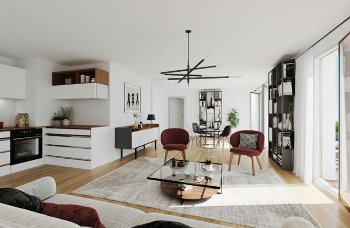Vente programme neuf T2, T3, T4, T5 41 à 99 m² Aubervilliers (93300) — photo 3