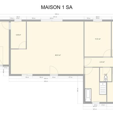 Maison 4 pièces 102 m²