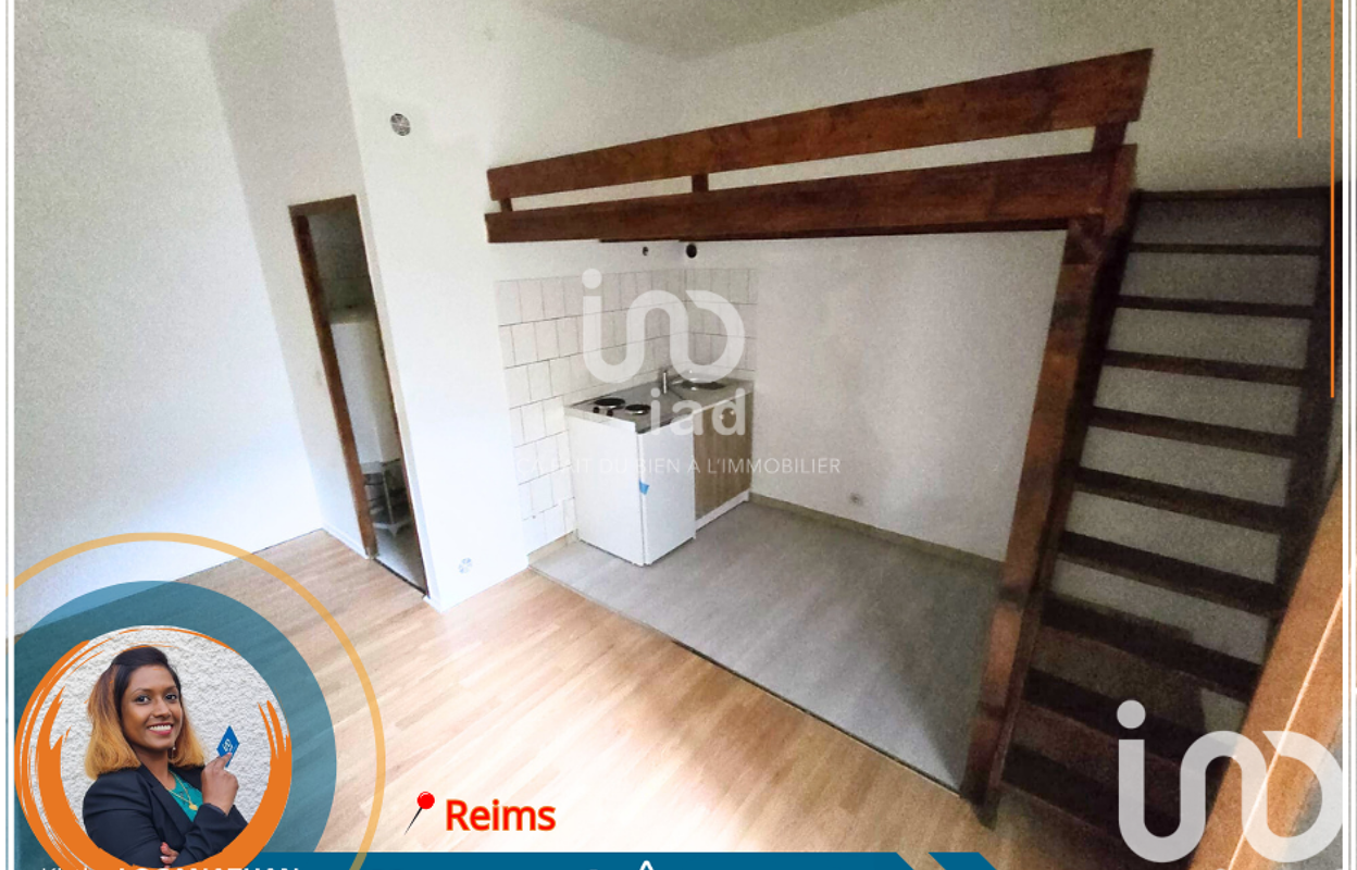 appartement 1 pièces 17 m2 à vendre à Reims (51100)