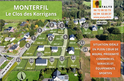 vente terrain 52 000 € à proximité de Bréal-sous-Montfort (35310)