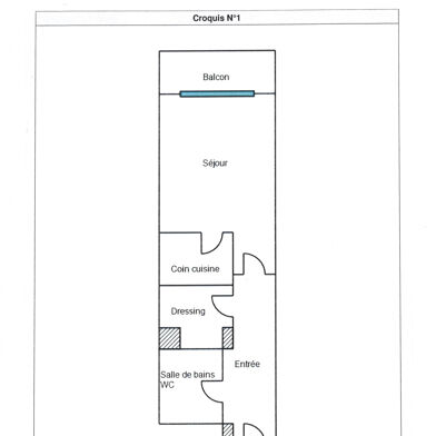 Appartement 1 pièce 21 m²