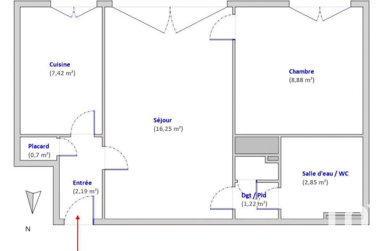 appartement 2 pièces 39 m2 à vendre à Le Kremlin-Bicêtre (94270)