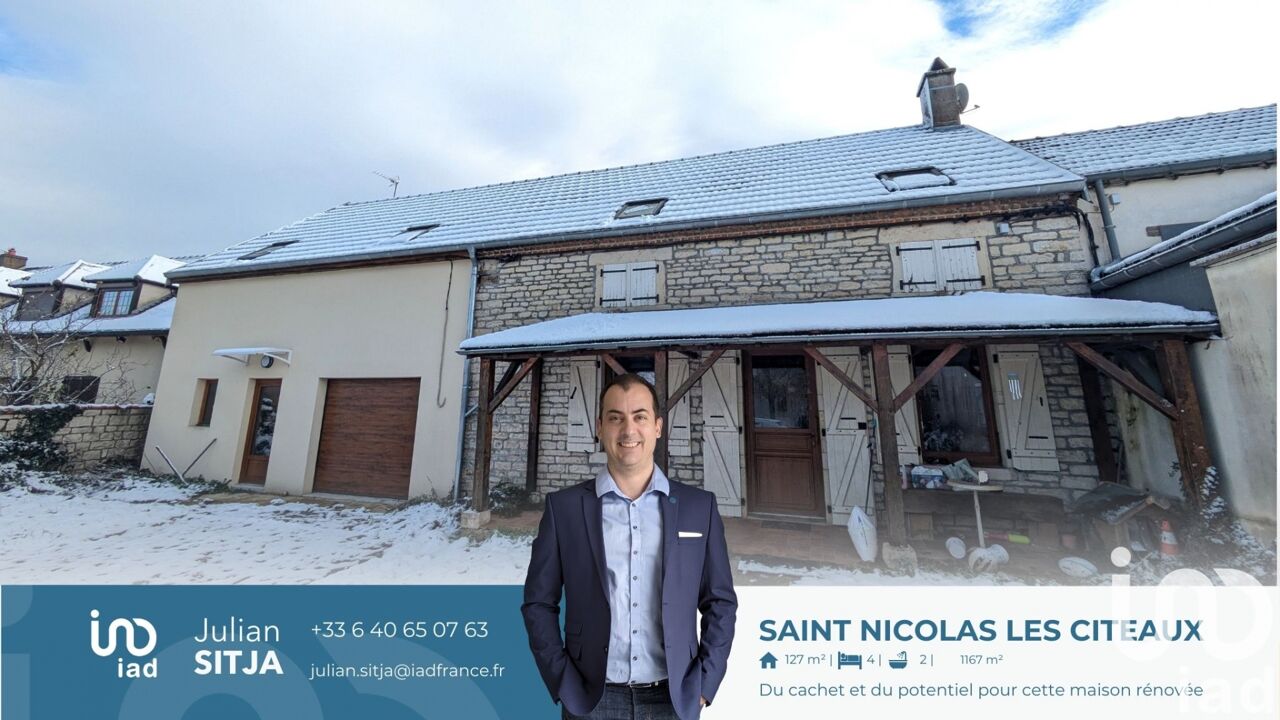 maison 6 pièces 127 m2 à vendre à Saint-Nicolas-Lès-Cîteaux (21700)